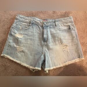 Refuge Distressed Denim Shorts